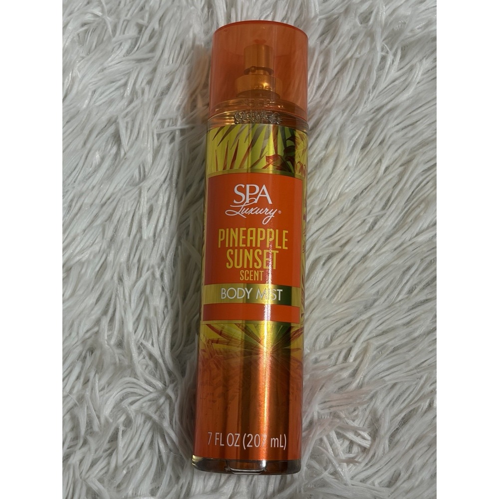 Spa Luxury Pineapple Sunset Scent Body Wash, Body‎ Mist, Body Lotion Set/3 - Picture 9 of 13